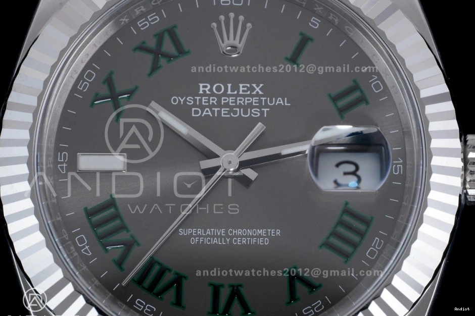 SS Edition SS Bracelet Dial Best on 904L Green SH3235 1:1 Gray Roman 41 Steel Clean Datejust 0501